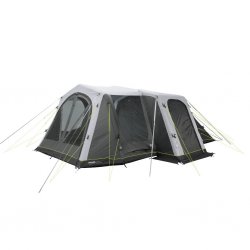Outwell Montana 6 Air rymligt familjetält för sex personer med tre dörrar och hög komfort i sovkabinen.