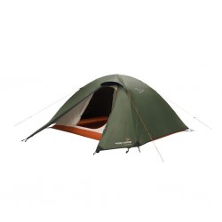 Easy Camp Rondane 3 is een vrijstaande koepeltent met dubbele ingangen en een goede hoogte