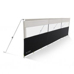 Kampa Dometic Pro Windbreak 3 wind screen for caravans and mobile homes with windows.